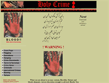 Tablet Screenshot of holycrime.com